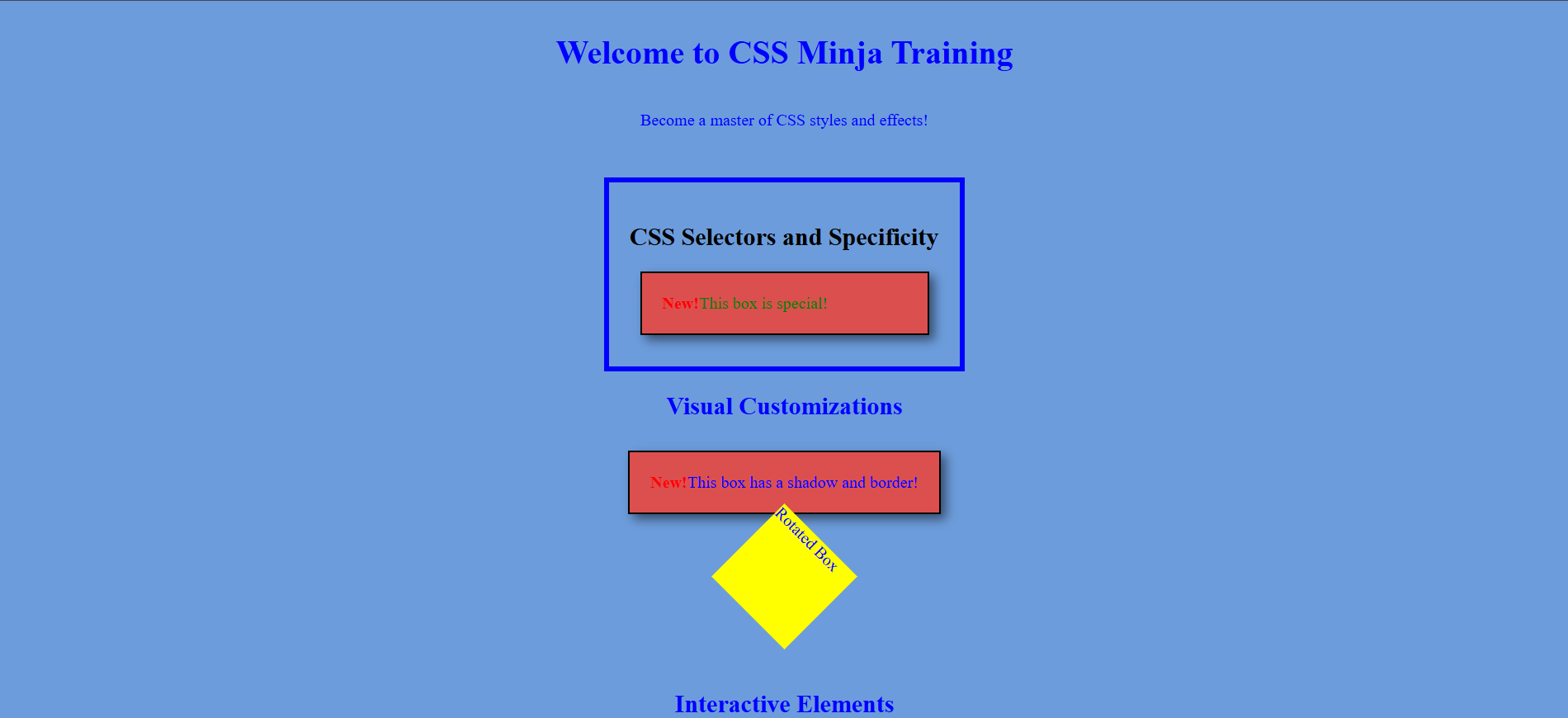 Imagen proyecto Ninja CSS